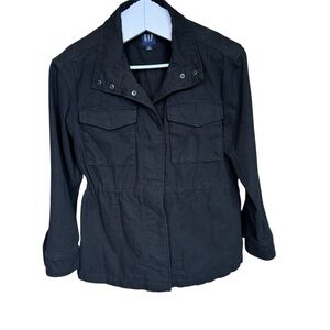 GAP Women's Utility Jacket in Black Size S